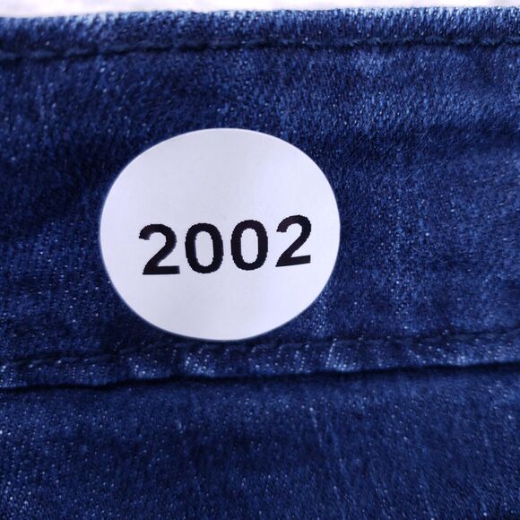 Levis Signature Jean Denim Cotton Women SZ 14 Blue Straight Stretch VTG Mid Rise - Picture 14 of 14